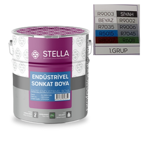 STELLA ENDÜSTRİYEL SONKAT BOYA (SANAYİ BOYASI) 15 LT 1.GRUP